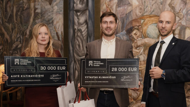 Young Scientists Dr. Aistė Kiltinavičiūtė and Dr. Vytautas Klimavičius Received Additional Funding from the VU Foundation
