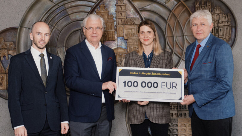 The Žabolis Family Donates 100,000 Euros to the Named Prof. Algis Petras Piskarskas Endowment Subfund