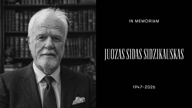 In memoriam. Juozas Sidas Sidzikauskas (1947–2026)